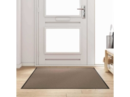 Vidaxl Tapete De Entrada Bege E Preto 120 X 180 Cm 100% Poliamida
