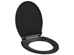 Toilet Seat, Toilet Seats Vidaxl Preto Polipropileno (42.5 X 34 Cm)