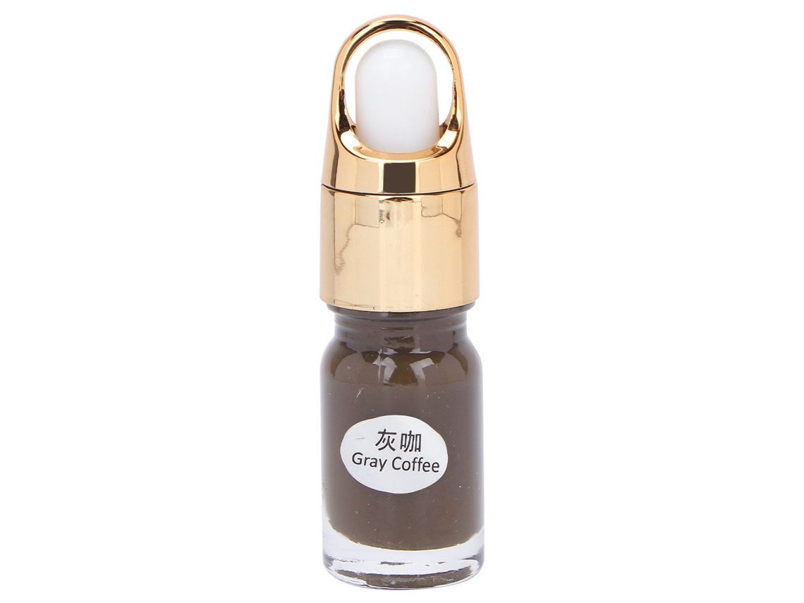 Tinta De Tatuagem Profissional Pigmento De Maquiagem Fácil De Pintar Suprimentos 5ml Cinza Café