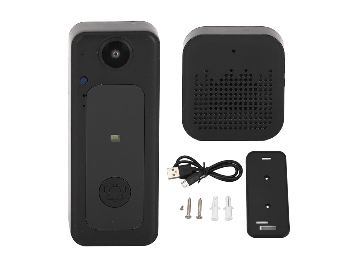 Campainha De Vídeo Inteligente Laxiscreed M3 Wi-fi Com Interfone De Duas Vias