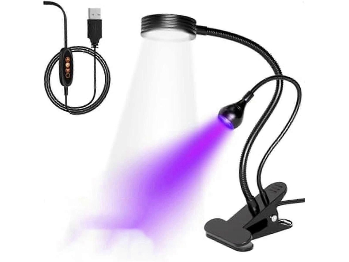 Lâmpada Uv, Com Alimentação Usb E Braço Flexível, Elysve