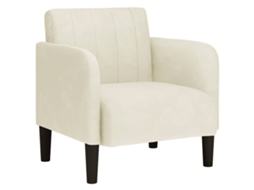 Cadeira Do Sofá Vidaxl Creme Veludo (54 Cm)