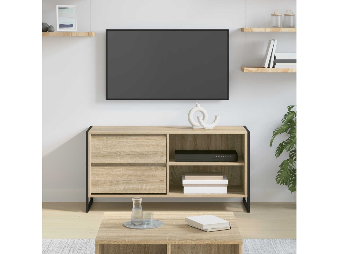 Vidaxl Gabinete para Tv Sonoma 100 X 36 X 49,5 Cm Madeira Processada
