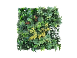 Painéis De Grama Artificial, Aparência Realista, Construção Durável, Verde, 16pcs