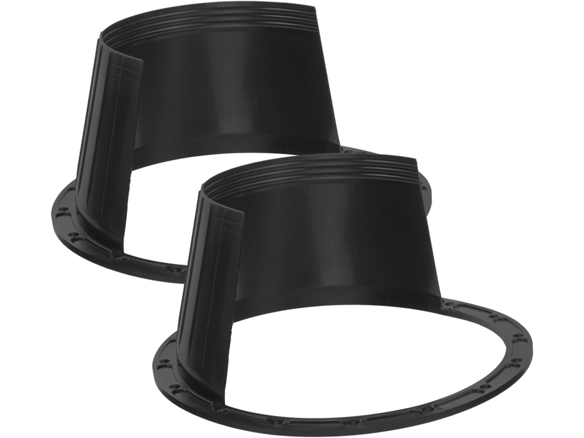 Anel Adaptador Para Alto-falante De 6,5 Polegadas, 2 Peças, Plástico Preto