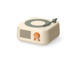 Alto Falante Bluetooth Retrô, Tocador De Música Portátil, Alto Falante Sem Fio, Estilo Fonógrafo, Alto Falante Amarelo