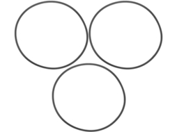Bestyash Conjunto De 3 Anéis Borracha Antiderrapantes Pretos Para Base Banqueta
