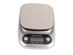 Balança Eletrônica Digital de Cozinha Compacta para Peso Alimentos Baking 10kg 1g com Tela Clara e Aço Inoxidável