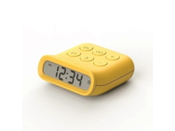 Lurelia Despertador Digital Com Bateria Recarregável, Função Snooze, Design Infantil, Amarelo