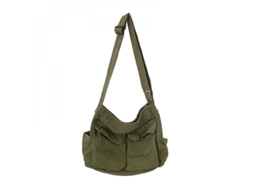 2026-bolsa Messenger De Lona Grande Com Múltiplos Bolsos Hobo Bandolera Tote Para Mulher E Homem Qub