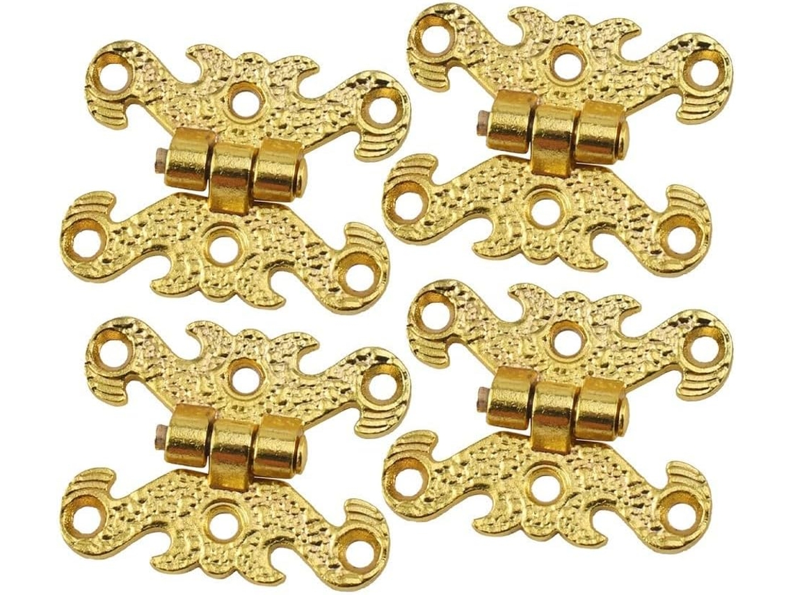 Dobradiças Pequenas Gravadas Para Portas De Gavetas Caixas E Armários Madeira Metal Artesanato Móveis Domésticos