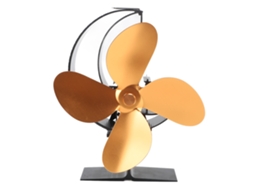 Ventilador De Estufa De Madeira Com Circulação Rápida De Calor E Design Lua Estrela