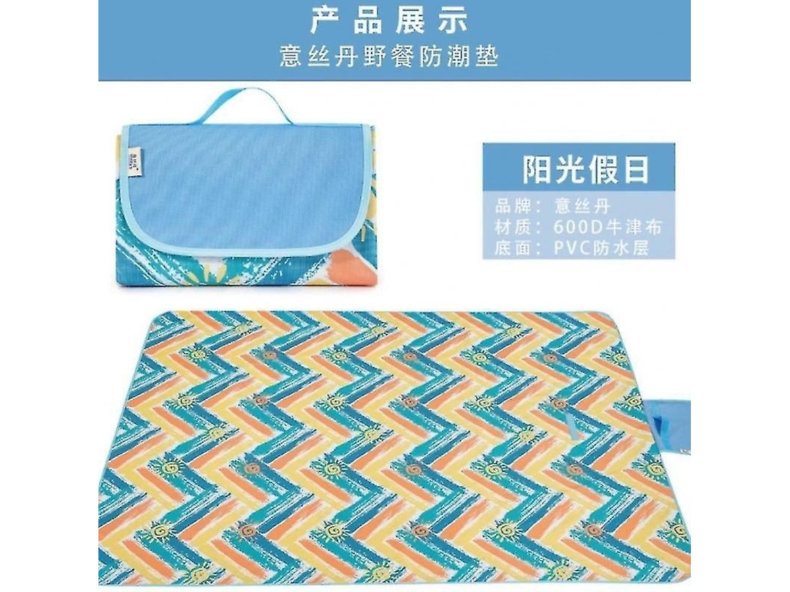 Manta De Picnic Impermeável, Manta Plaid Para Picnic, Praia E Excursões, Portátil E Lavável Na Máquina