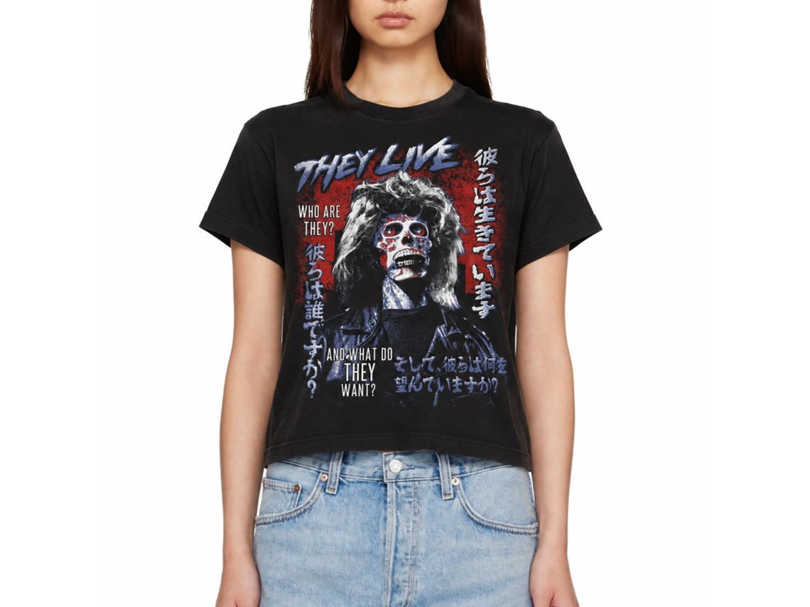 Rockinstone They Live Movie Consume Black Adult Shirt Size:xxxl