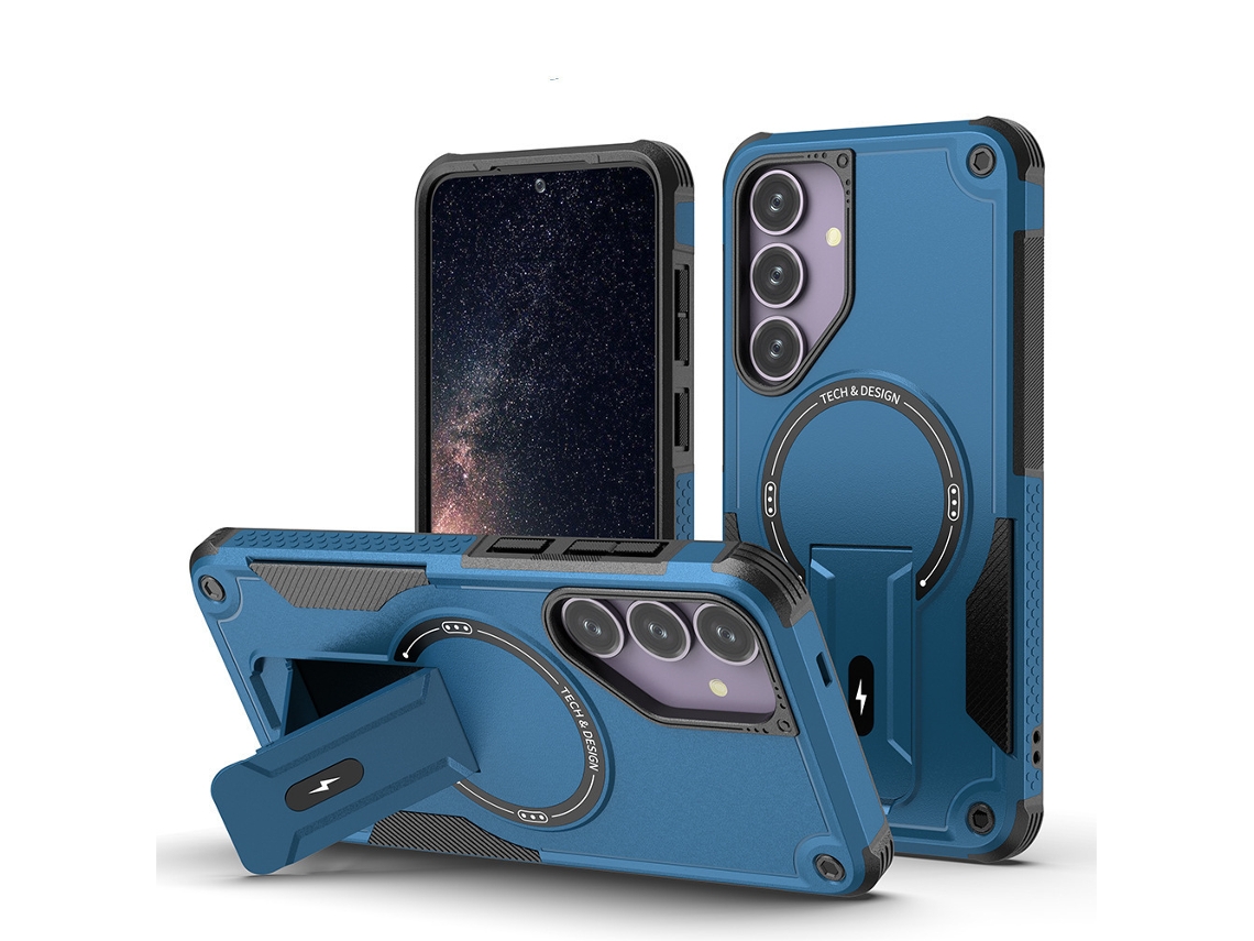 Capa Magnética Para Celular Com Suporte Oculto, Proteção Total Contra Impactos Para Samsung.azul, A05a05