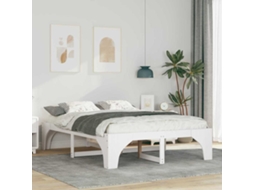 Vidaxl Estrutura Da Cama Branco 140 X 200 Cm