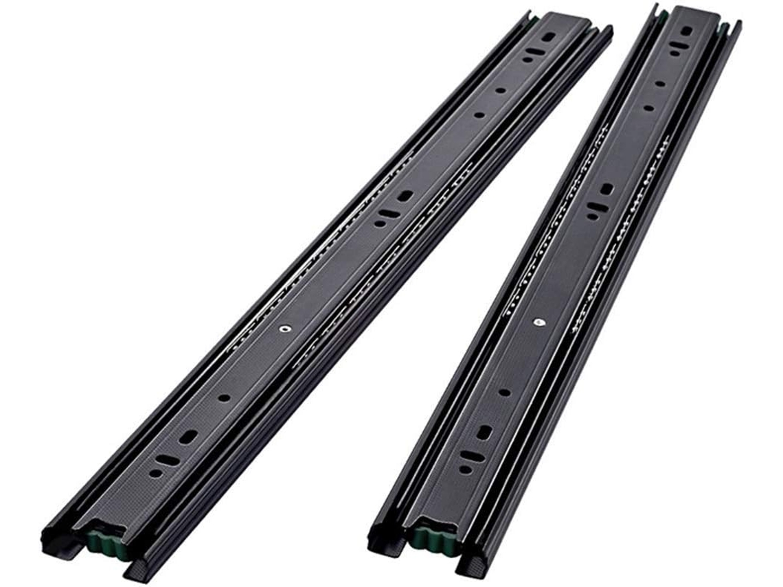 Corrediças Para Gavetas, Sistema De Abertura Por Pressão, Fechamento Suave, Trilhos Extensíveis Com Rolamentos De