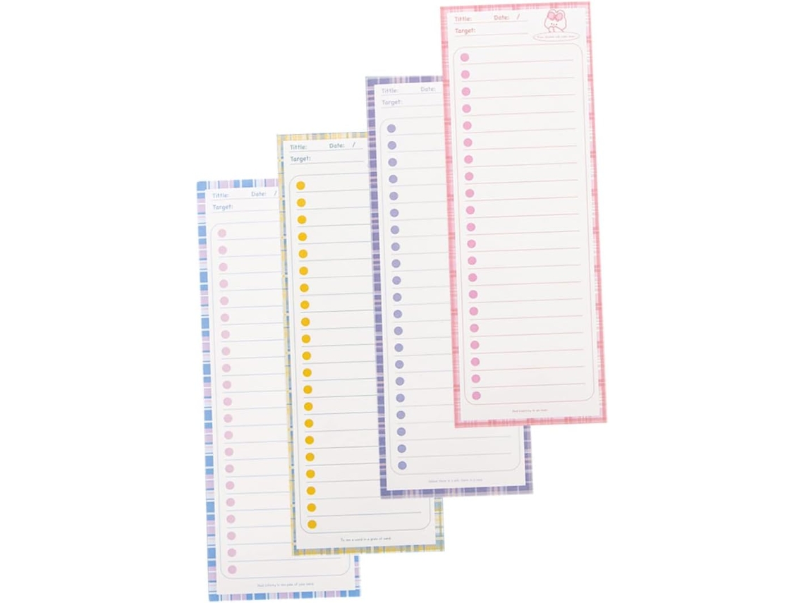 Blocos De Notas Portáteis 4 Peças Em Papel Para Anotações E Planejamento