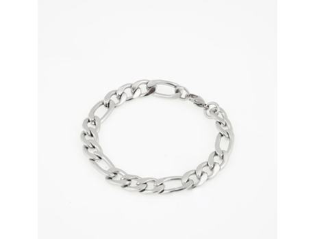 Pulseira RIBASTORE Figaro.10 (Aço - Prateado - 18 cm)