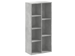 Bookcase, Bookcases Vidaxl Cinzeto Madeira Processada (n/a)