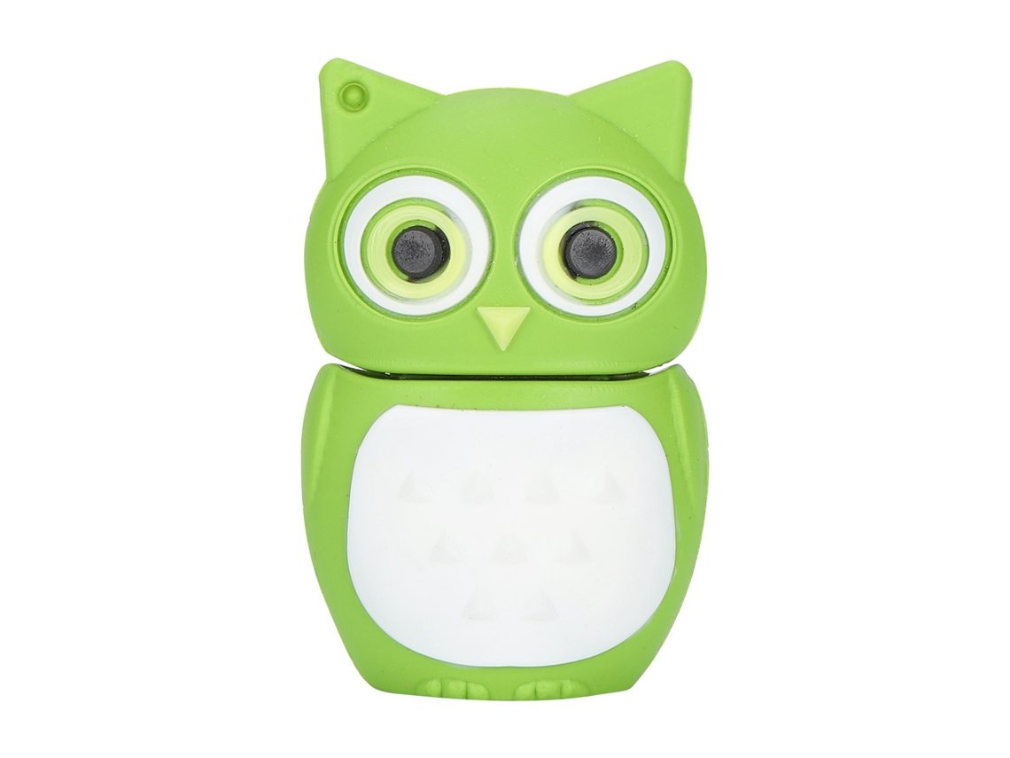 Cartoon U Disk Coruja Verde Pen Drive De Alta Velocidade 16gb Memory Stick Thumb Usb