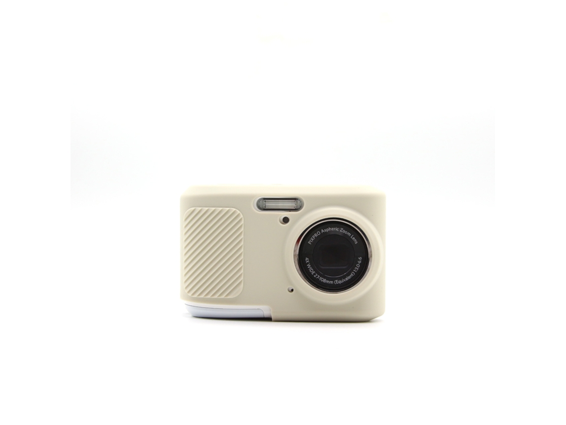 Capa Silicone HEXINYIGJLY para Kodak Pixpro Fz45tampa Objetiva Removível, Antirriscos Bege