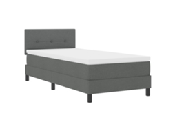 Cama Bocom Colchão Cinza Escuro Tecido Vidaxl Carvão Fabric (100x200 Cm)