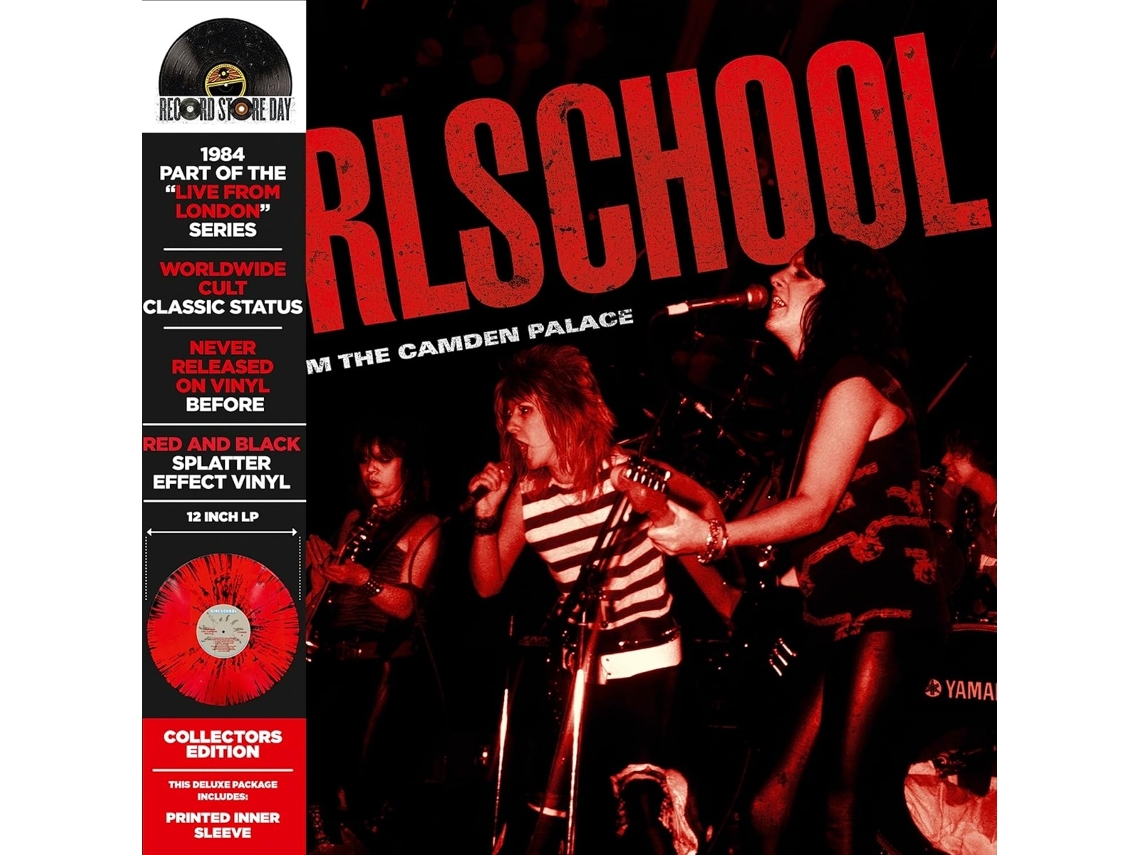Girlschool - Live From The Camden Palace vinil Vermelho Salpicado De Preto Rsd 2026