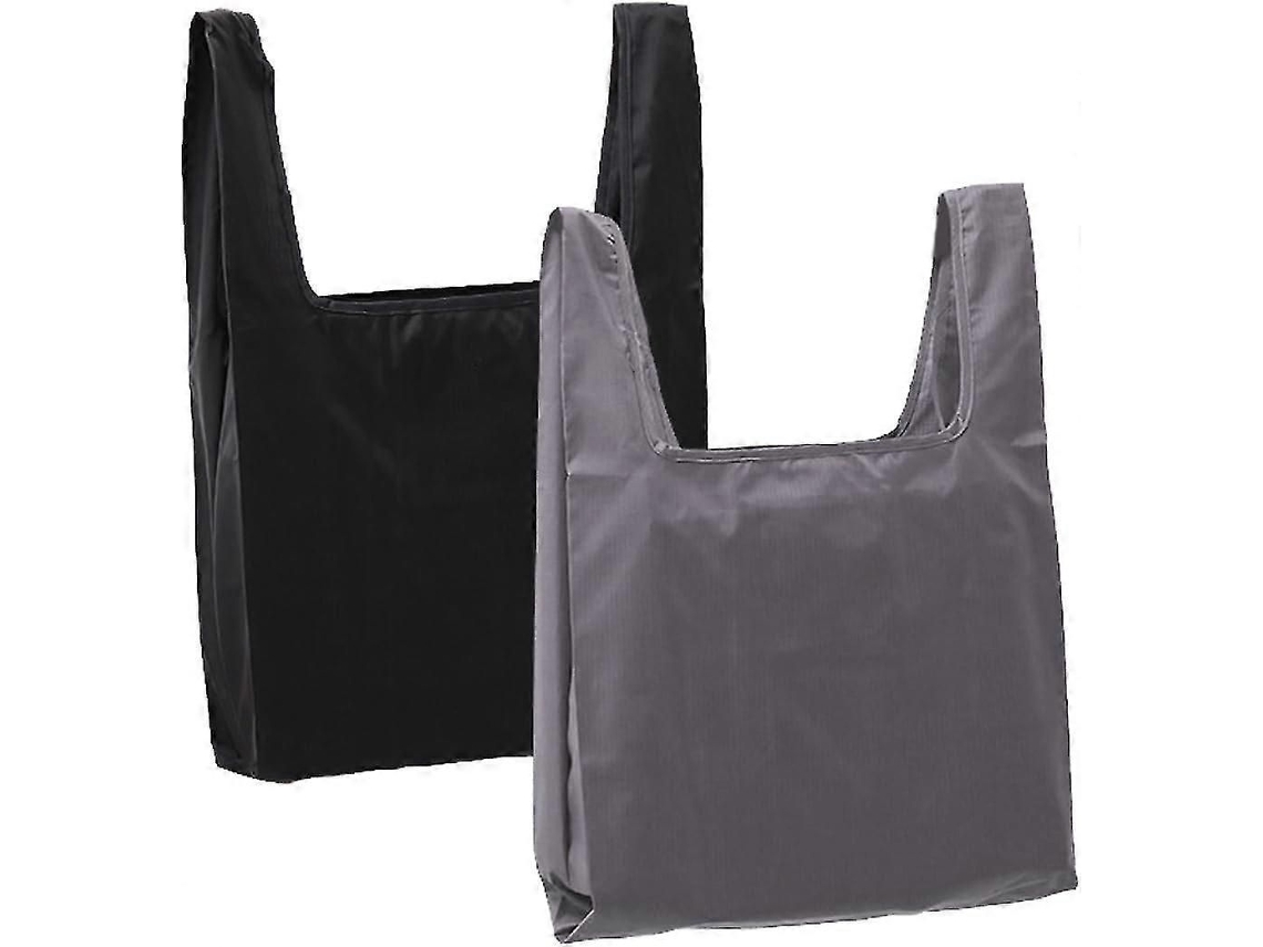 Conjunto de 2 Sacolas de Compras Reutilizáveis, Laváveis, Ecológicas, em Nylon, Dobráveis ​​e Ideais para Uso Diário GOKOCO