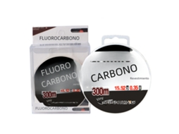 Linha De Pesca De Perfluorocarbono (0,50 Mm) De 300 M Com Líder De Fibra De Carbono Japonesa 100% Monofilamento.
