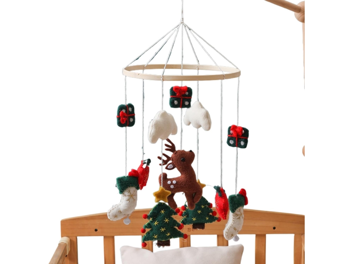 Móbile Musical Para Berço, Decoração De Quarto De Bebê, Festas De Natal |