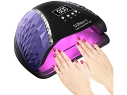 Lurelia Lâmpada Uv Led Para Unhas 180w Com Sensor, Lcd Preto