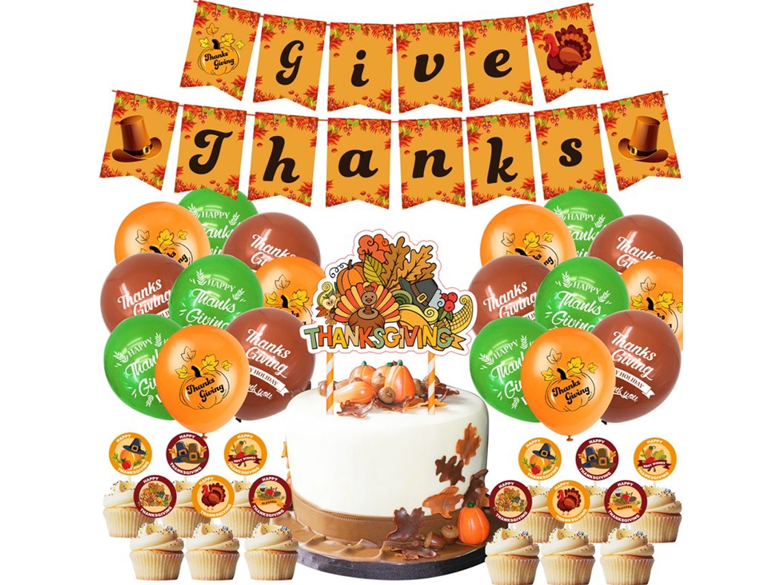 Kit de Decoração de Ação de Graças LAXISCREED