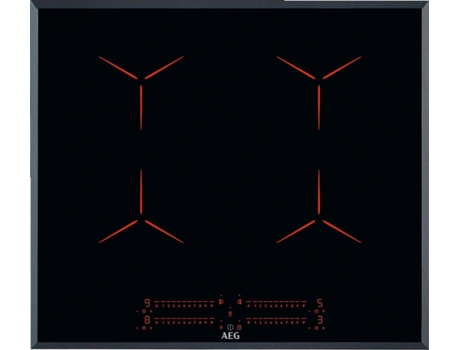 Placa de Indução AEG IPE64551FB (Elétrica - 56 cm - Preto) — MaxiSense Novo Pure, 4 zonas, Touch , H2H, Ponte ambos os lados, biselada, 59cm