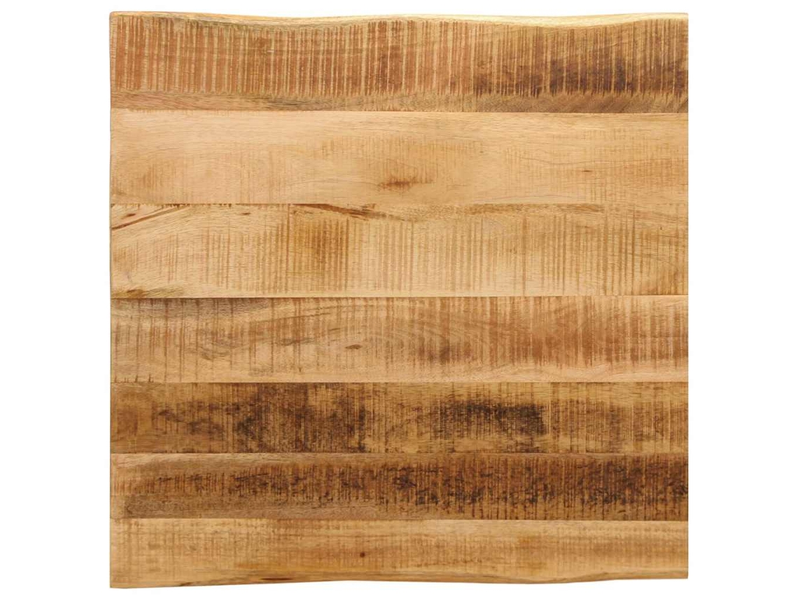 Vidaxl Tampo De Mesa C/ Borda Viva 40x40x3,8cm Mangueira Áspera Maciça