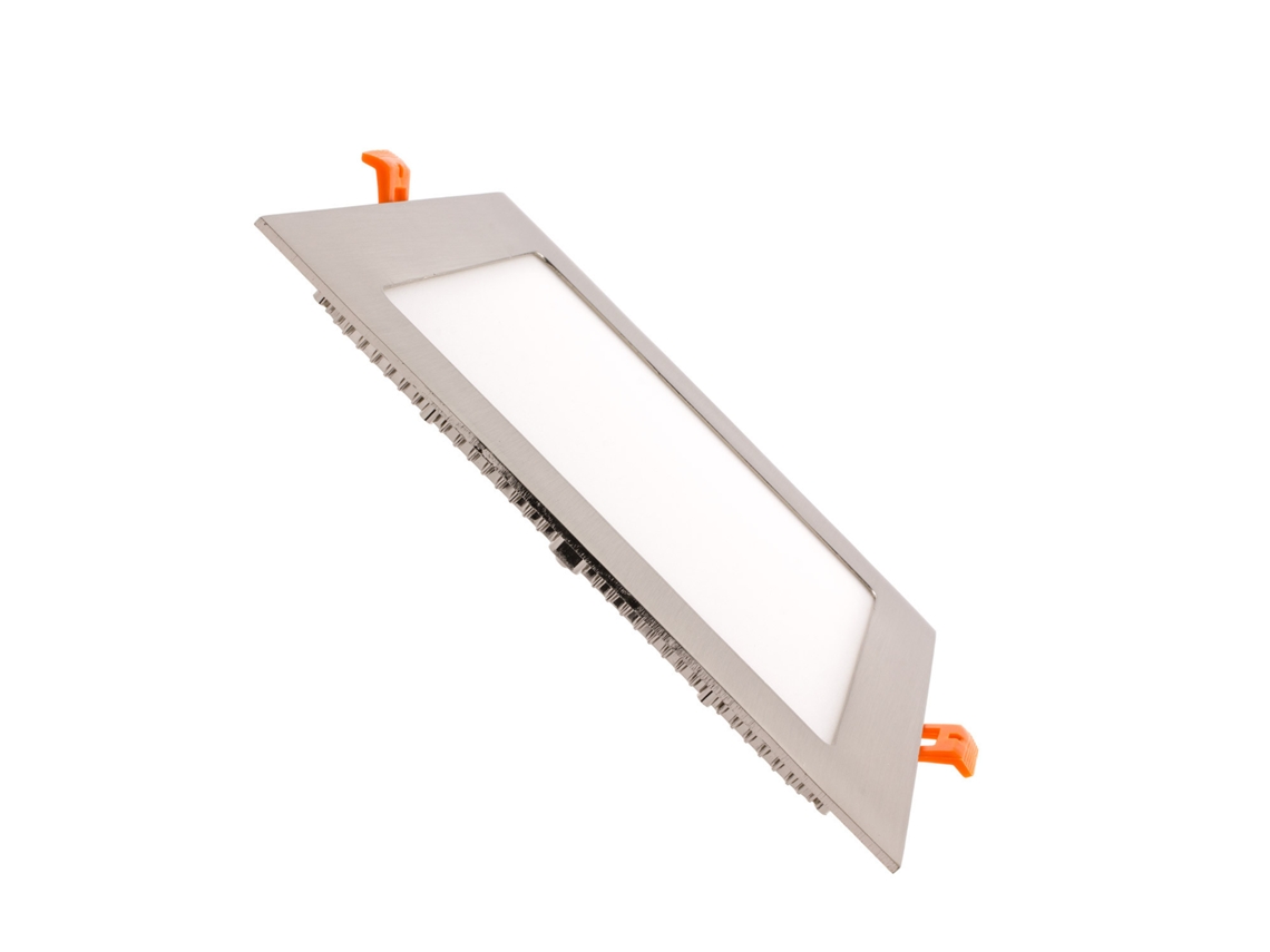 Placa Led Quadrada Superslim 18W Lifud Silver de Corte 205X205 Mm