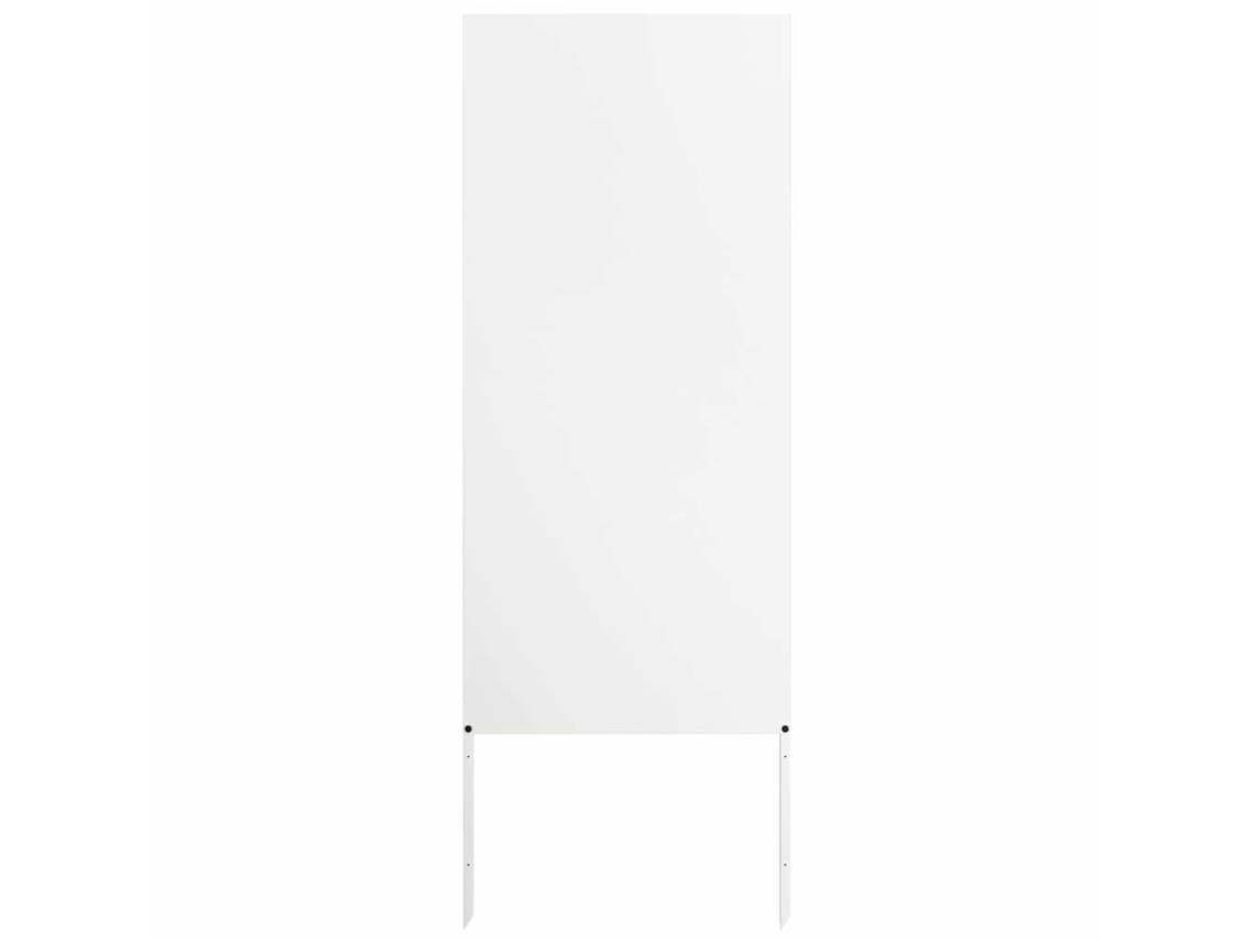 Conjunto 1 Tela De Jardim Vidaxl Branco Aço (50 X 140 Cm)