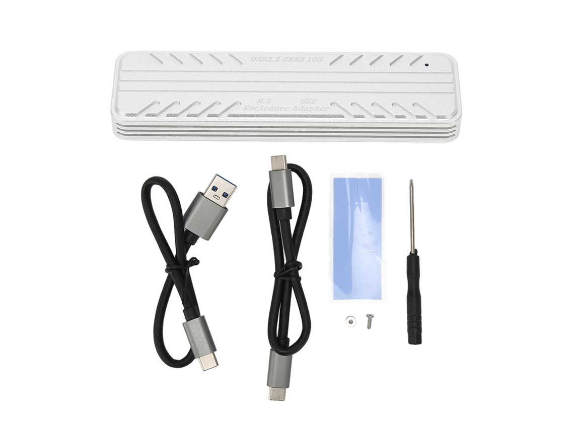 Enclosure De Ssd Nvme M.2 Usb3.2 Gen2 10gbps Para Ssd 2230-2280 Enclosure De Hdd Externo