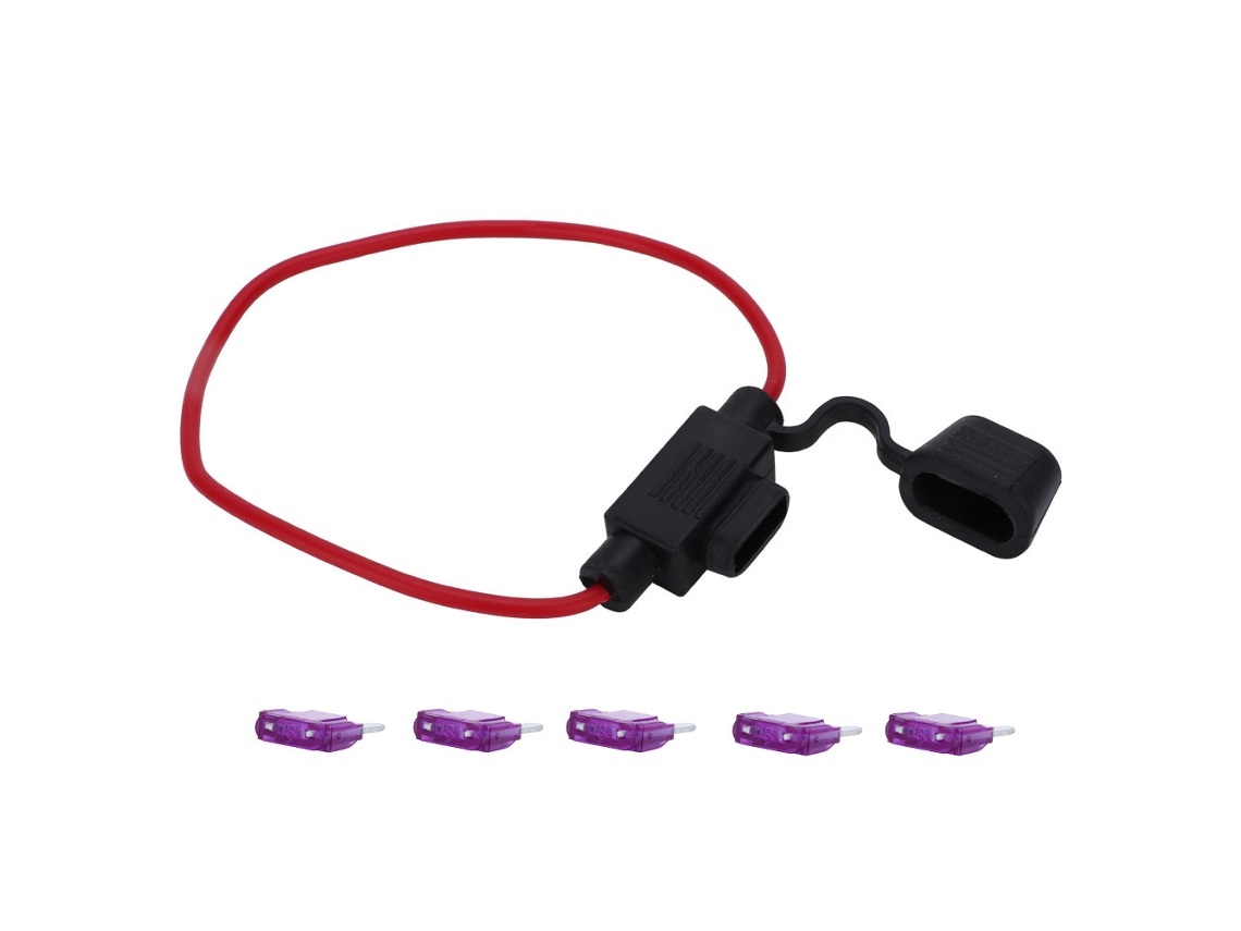 Porta-fusíveis Small Series Laxiscreed Para Fusíveis Atc/ato, Ideal Para Automóveis, Embarcações E Veículos Recreativos
