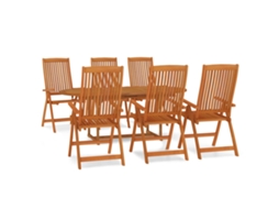 Garden Dining Set, Garden Dining Sets Vidaxl Marrom Madeira (n/a)