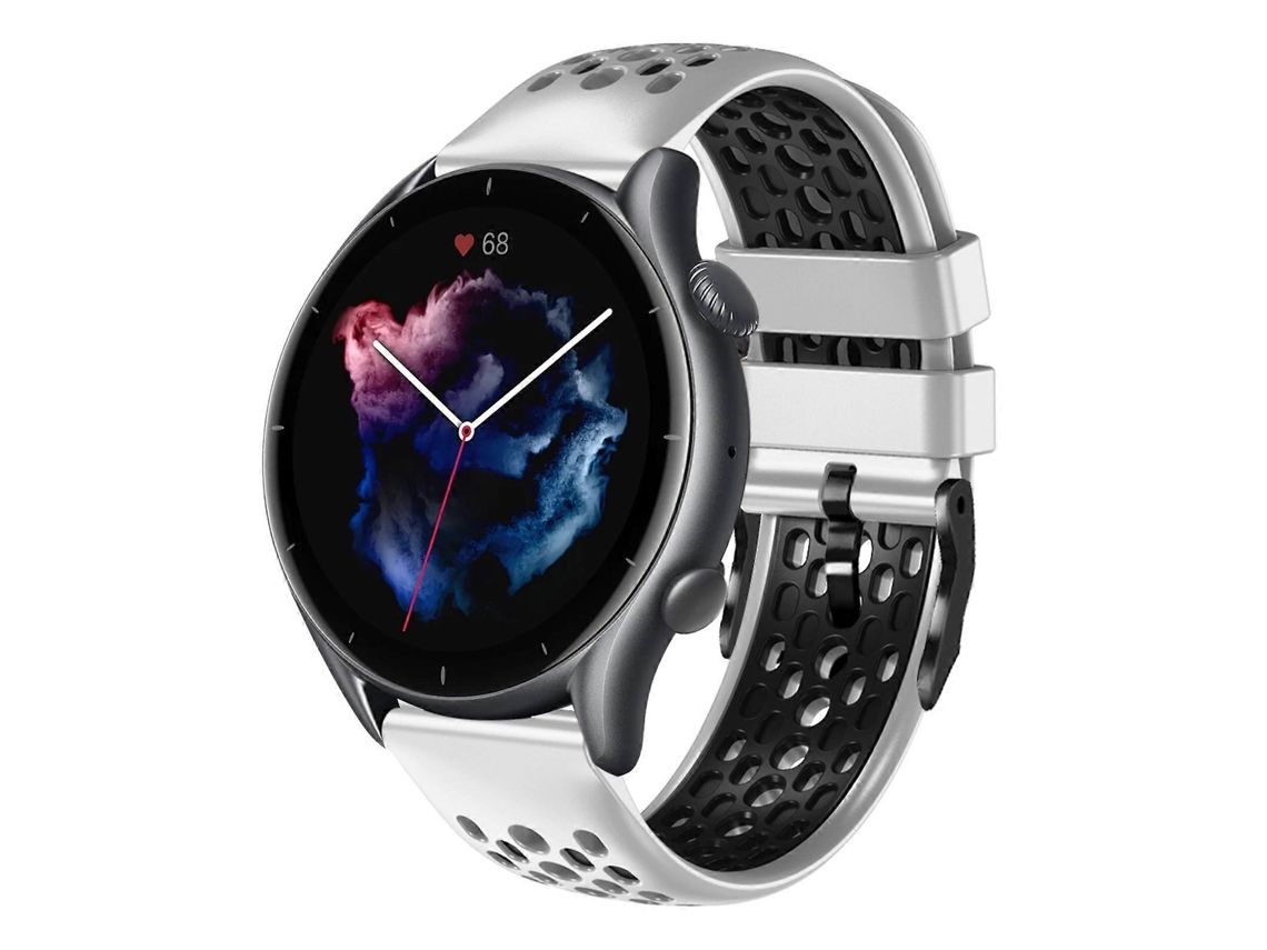 Pulseira De Silicone Respirável Bicolor De 22 Mm Para Amazfit Gtr 3 Pro
