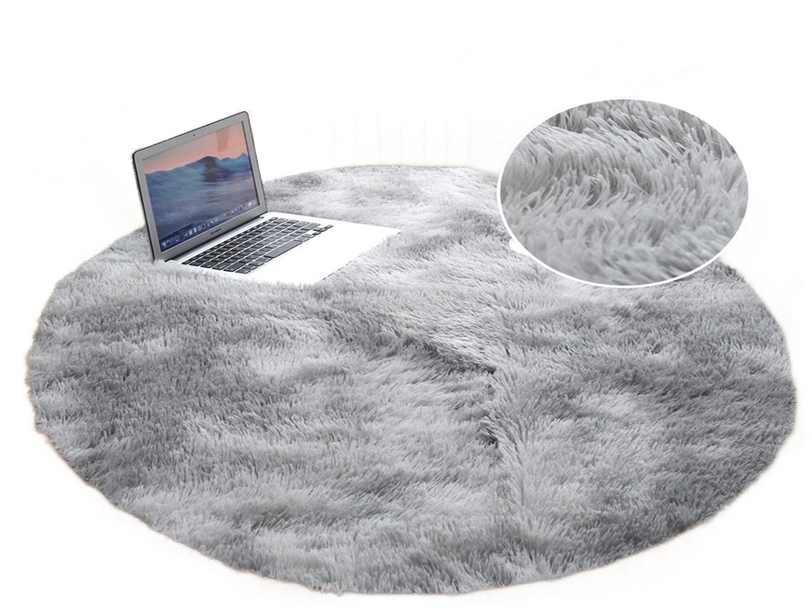 Lurelia Tapete Felpudo Antiderrapante Macio Fofo Ø60 Cm Sala Quarto