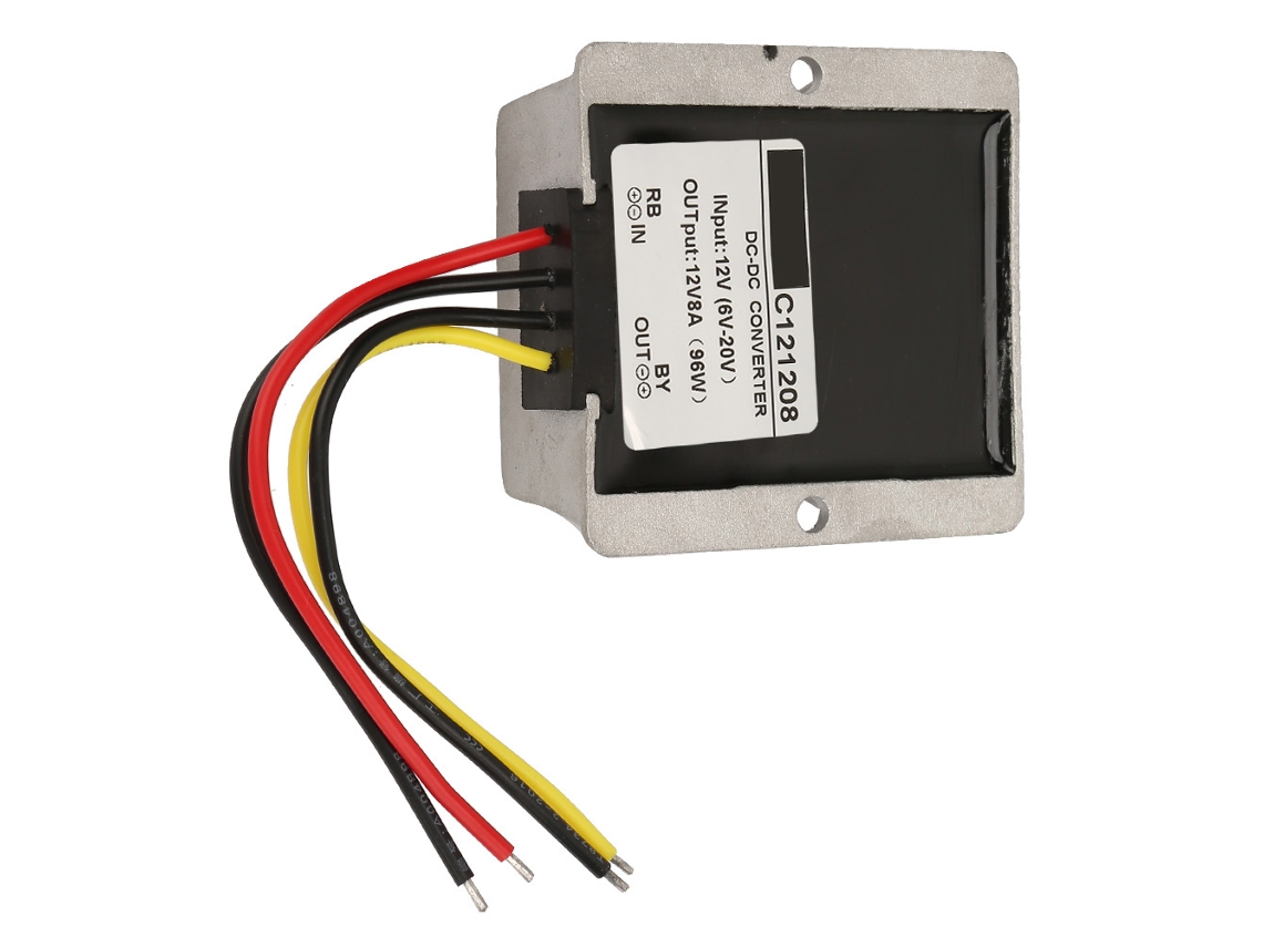 Laxiscreed Módulo De Boost/buck Automático 6-20v A 12v 8a Para Projetos Eléctricos