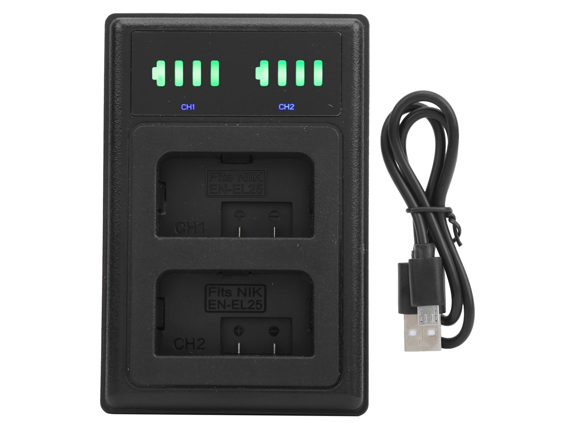 Charging Seat Double Fast Charge Hub Micro Typec Lcd Display For Enel25 Camera Battery LAXISCREED