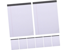 8 Peças Blocos-notas Juridiques Lignés Épaisses Papel Interligne Carnets Portáteis Destacáveis Para Maison