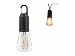 Lanterna de Led Portátil para Camping com Gancho Recarregável Via Usb c, 3 Modos Brilho e À Prova D'água Ipx4 Barracas, Trilhas Emergência AQUAFORGE