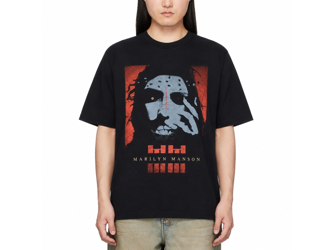Marilyn Manson Rebel T-shirt Unisex Adults Size:xl
