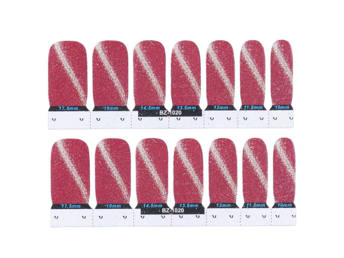 14pcs Fita De Esmalte Para Unhas Adesiva Diy Wrap Decal Transfer Sticker Ferramenta De Manicure
