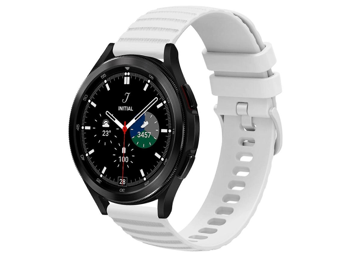 Pulseira De Silicone Sólida Com Padrão De Bolinhas Onduladas Para Samsung Galaxy Watch 4 Classic 42mm 20mm