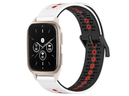 Pulseira De Relógio Silicone 20 Mm, Compatível Com Garmin Forerunner Sq2 Music, Branca, Preta E Vermelha